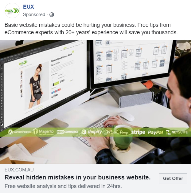 EUX Agency Facebook Ad